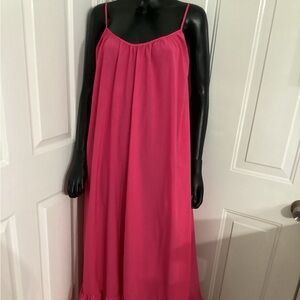 Long adjustable strap summer dress